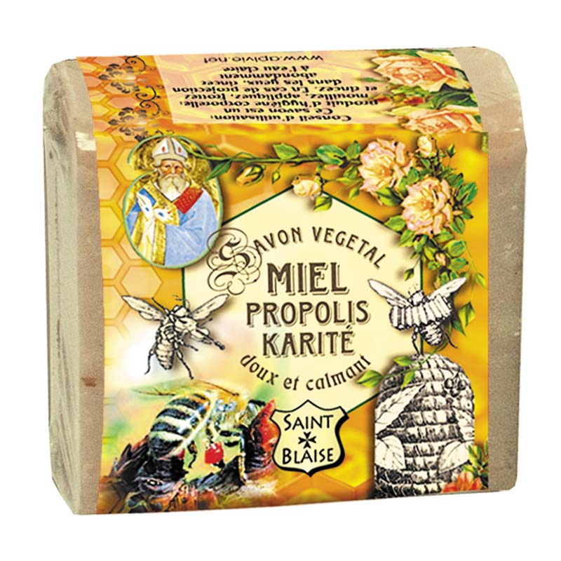 Lot promotionnel: savon à la propolis & karité + savon au miel & karité + savon miel & rose - apivie