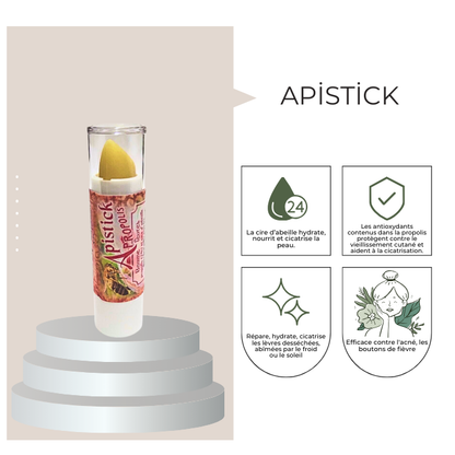 Lot promotionnel: Apistick lèvres + Apiderm crème + Propoderm baume - apivie