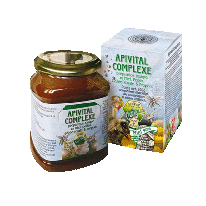 Apivital - Complexe miel, pollen, gelée royale, & propolis 500g