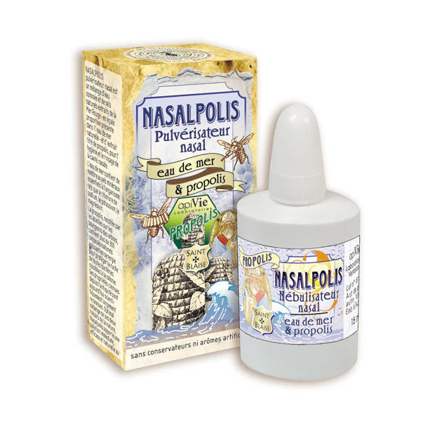 Lot promotionnel: Nasalpolis 15ml + Propobuccal 15ml + Propogomme menthe & eucalyptus 45g - apivie