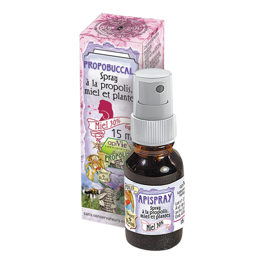Propobuccal (ex Prodontal) - spray propolis, miel et plantes 15ml Apivie