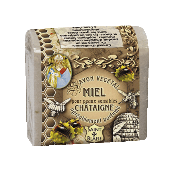 Savon végétal au miel et châtaigne 100g