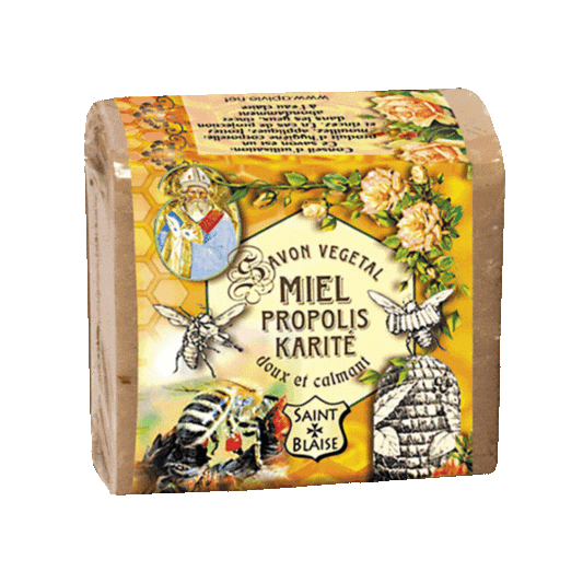 Savon végétal au miel, karité et propolis 100g